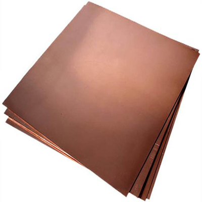 Pure 20mm Copper Plate Sheet Coil Grade Non Alloy 99.9% Purity