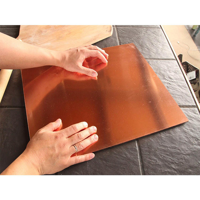 Brushing 4x8 Pure Copper Sheet Coil Plate 500mm C10200