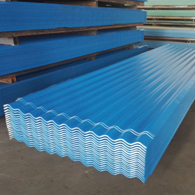 Zinc Corrugated Roof Steel Sheets 1.2MM ASTM A36 Color Coated