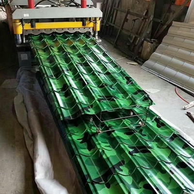 Galvanized DIN Steel Roofing Sheets DX51D Color Corrugated Metal 12m