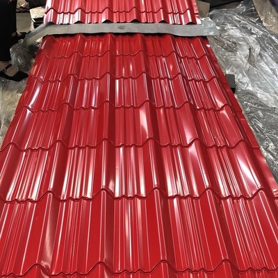 Ppgi Corrugated Steel Roofing Sheet Colorful 0.4mm Metal