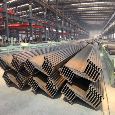 Z Type Metal Steel Sheet Pile Cold Formed Welding SY295