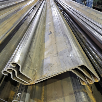 Cold Formed Steel Sheet Piling Pile U9 - 750 Z Type For Construction Grade50