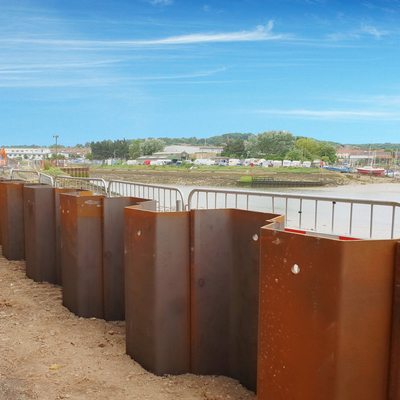 S390 Metal Steel Sheet Piling Piles Cold Form U Type For Construction