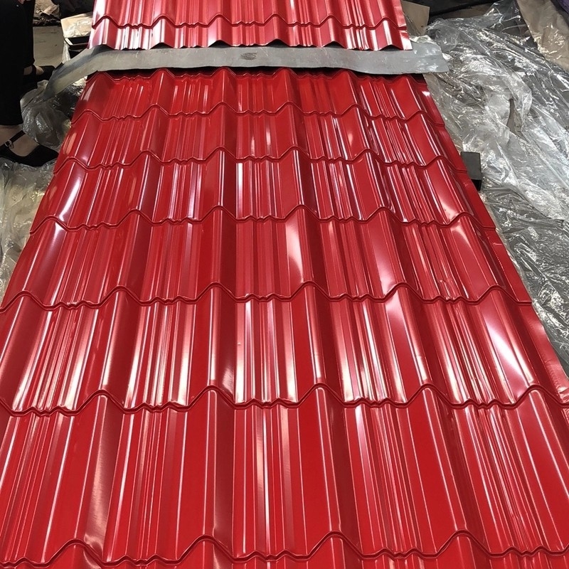 Ppgi Corrugated Steel Roofing Sheet Colorful 0.4mm Metal